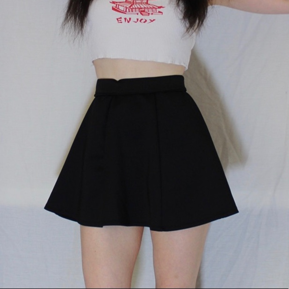 Decree Black Skater Skirt Womens XS